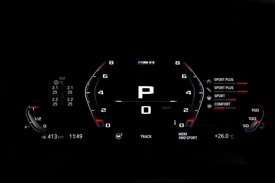 Панель приборов BMW M8 Competition Coupe (F92) 2019 года  (UK) (фото 114 из 157)